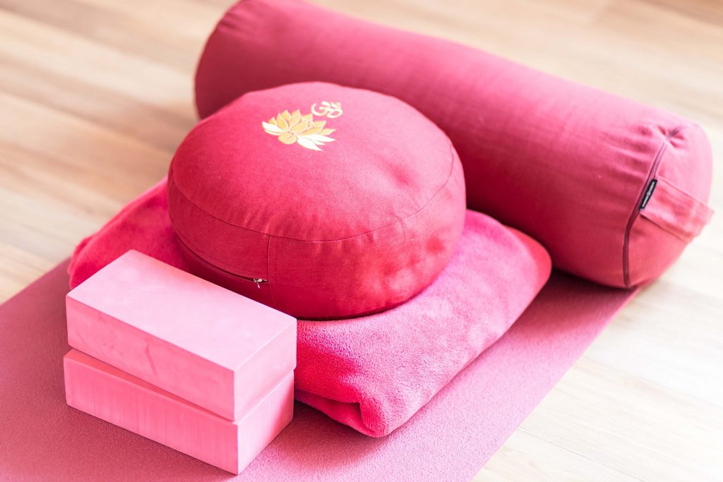 pink meditation equipment