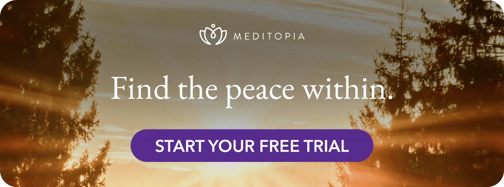 meditopia app promo to develop self-confidence for a job interview