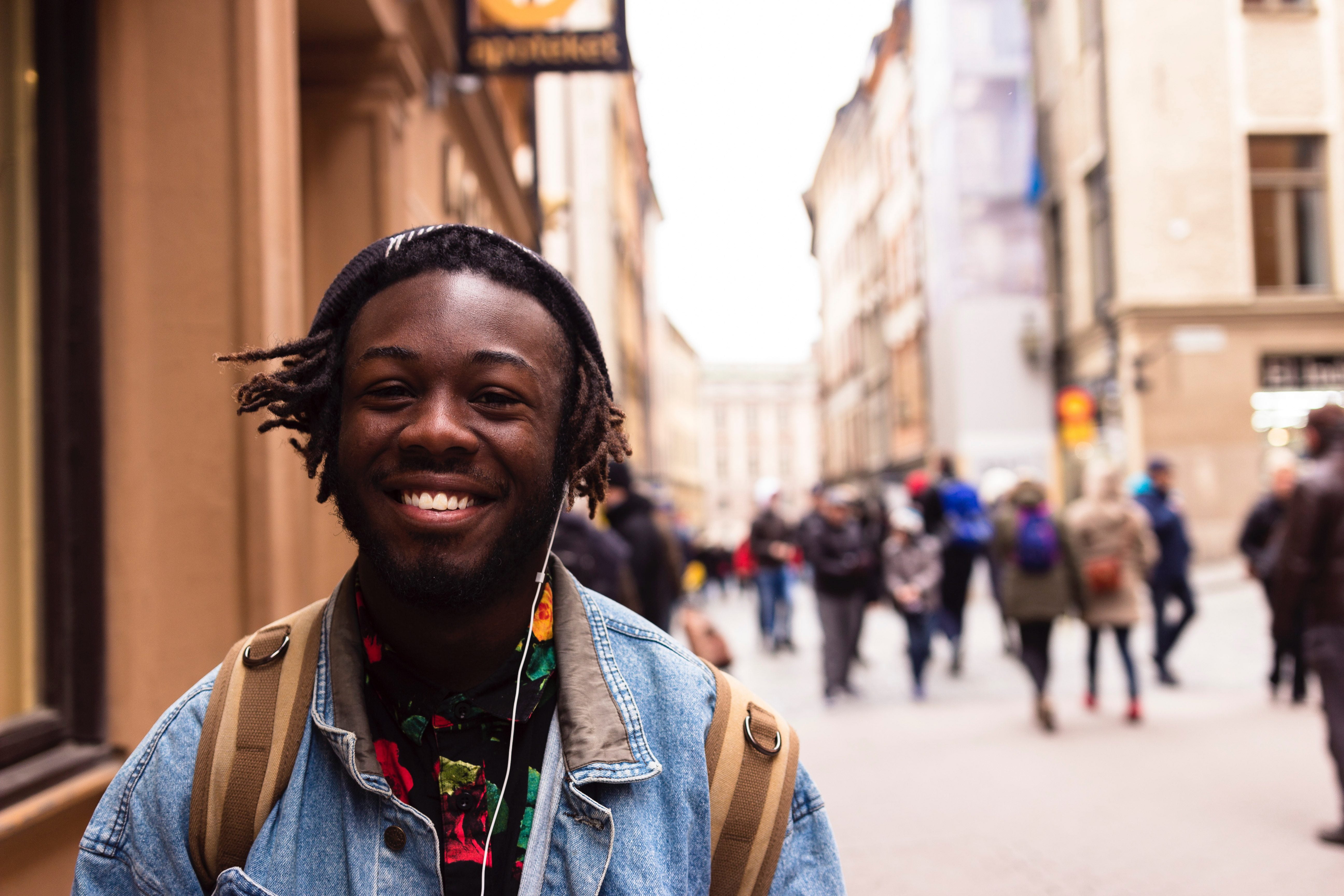 man smiling