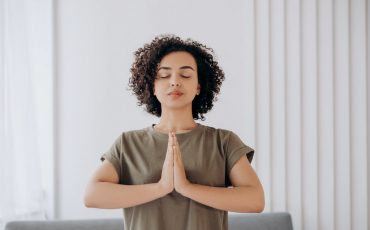 meditating woman