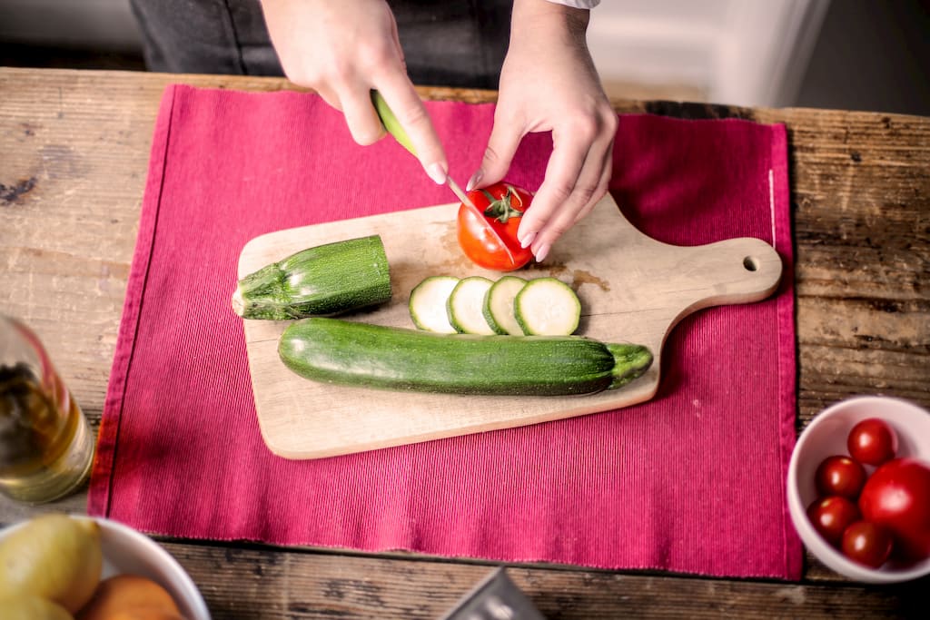 couper des morceaux pour la cuisson