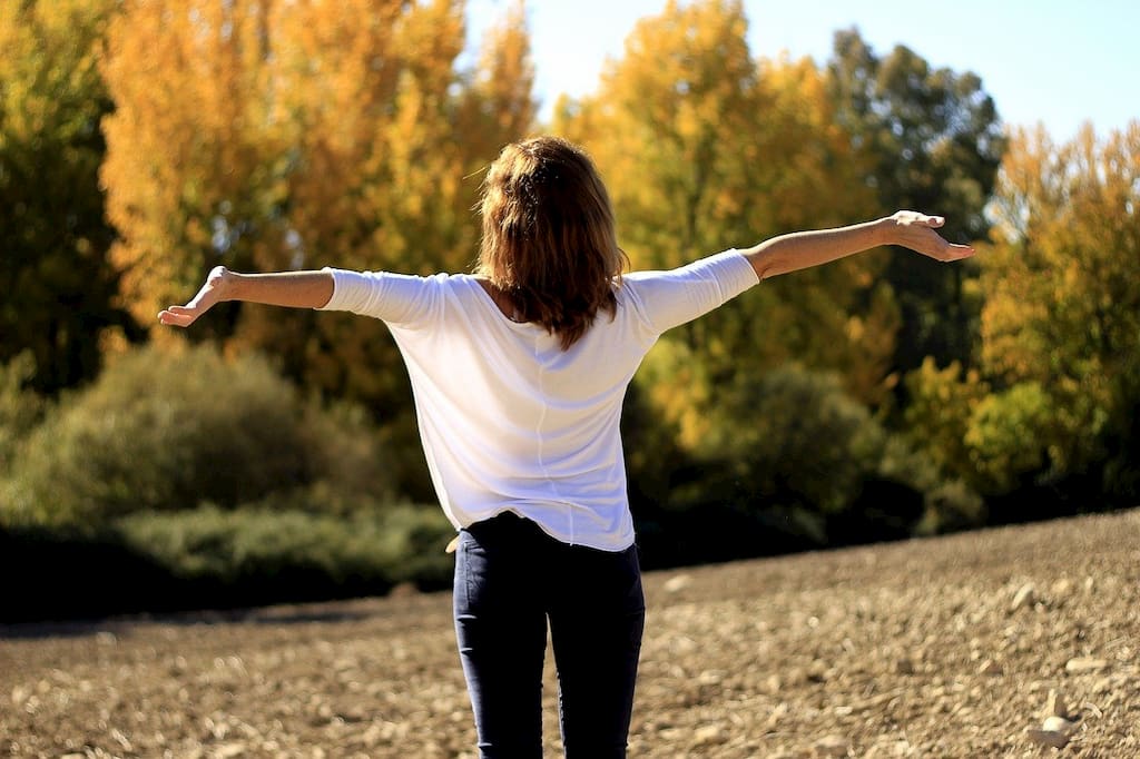 breathing in nature