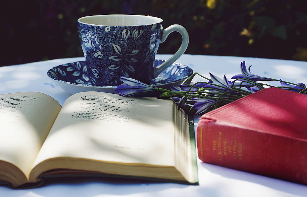 tea and a notebook