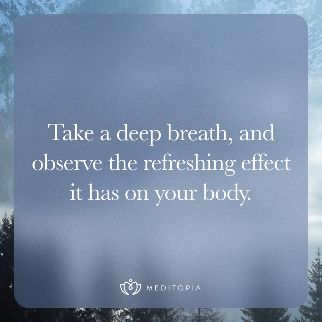 Take a deep breath quote