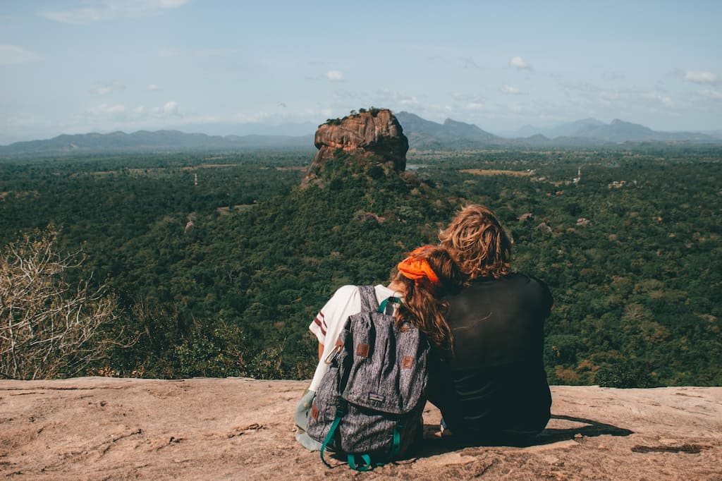 couple looking at the view