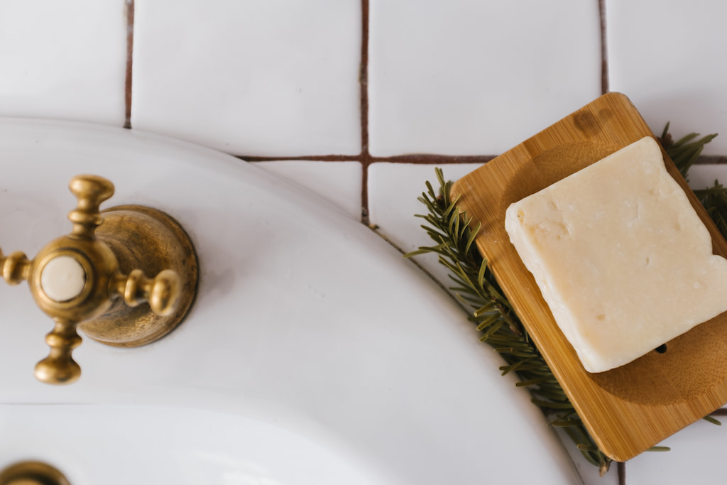 hygienic soap in bathroom