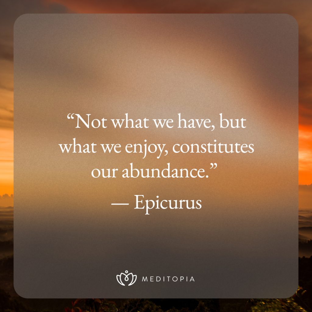 inspirational quote Epicurus